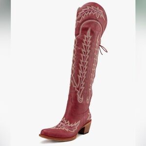Embroidered Fashion Classic Cowgirl Vintage Western Boots For Women